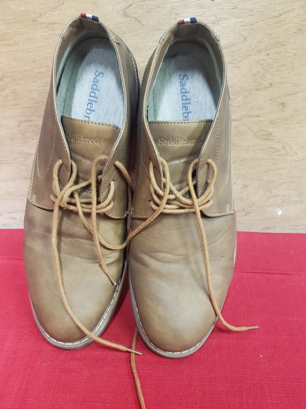 Mens Saddlebred Brown Oxford Style Lace Up Shoe 10.5
